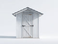Casetas de jardín de madera 130x110x220 cm - Blanco - 1 puerta abatible y techo a dos aguas